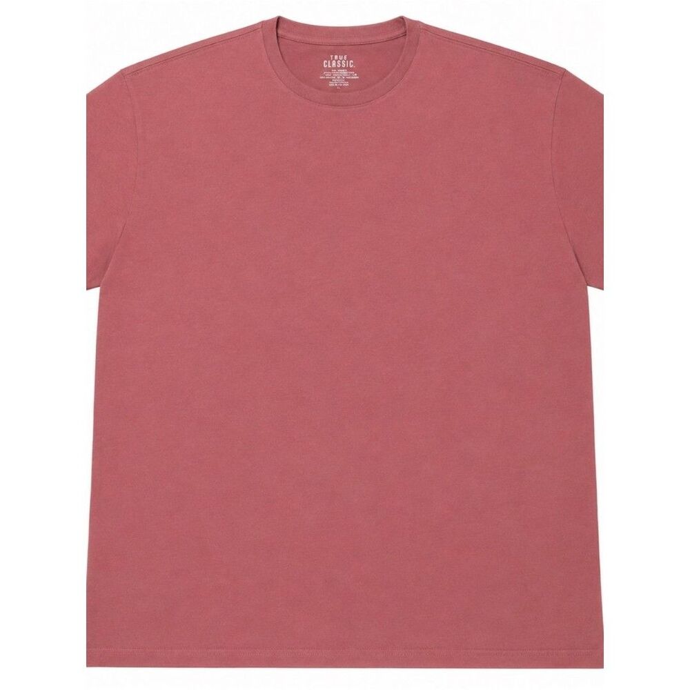 True Classic Men's Crewneck T‑Shirt in Dusty Rose